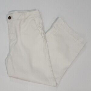 MASSIMO DUTTI Cropped White Jeans size 4